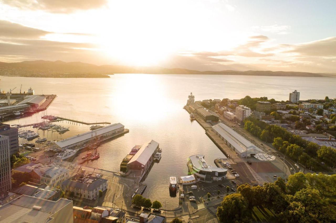 The Tasman, A Luxury Collection Hotel, Hobart Eksteriør billede Aerial view of the Hobart waterfront